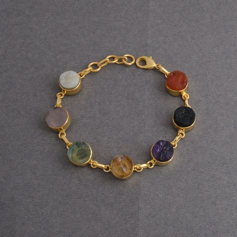 Single Stone Bracelet, Gem Stone Bracelet Jewelry, Colored Stone Jewelry, Gem Stone Jewelry Design, Gold Bracelet With Stones, Gem Bracelets Stones, Natural Stone Bracelet Ideas, Stone Bracelet Ideas, Stone Bracelet Gold