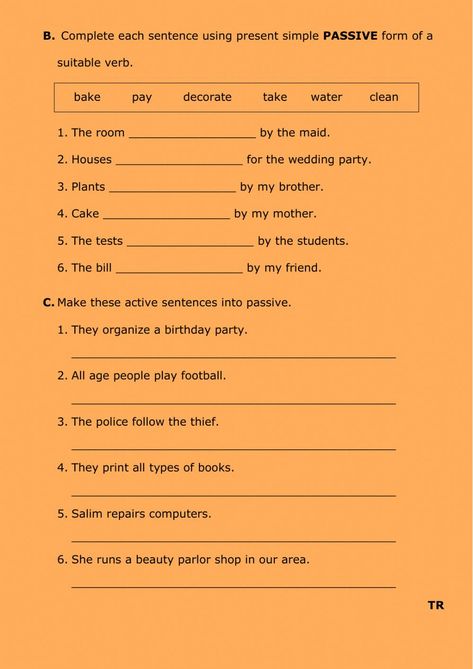 Passive Present simple worksheet Present Passive Worksheet, Present Simple Passive Worksheet, Passive Worksheet, Present Simple Worksheet, English Language Learning Activities, Presente Simple, Active And Passive Voice, Passive Voice, Study Chemistry