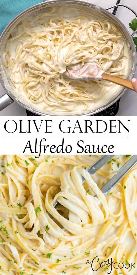 Olive Garden Alfredo Sauce Recipe, Olive Garden Alfredo, Salsa Alfredo, Olive Garden Alfredo Sauce, Makanan Italia, Resep Pasta, Fettuccine Pasta, Alfredo Sauce Recipe, Alfredo Recipe