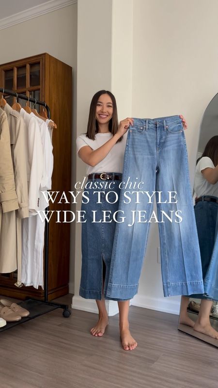 Wide Leg Outfit, Style Wide Leg Jeans, Jeans Outfit For Work, Wide Leg Jeans Outfit, Legs Outfit, Wide Leg Pants Outfit, Outfits Con Jeans, Looks Jeans, Jeans Outfit Winter