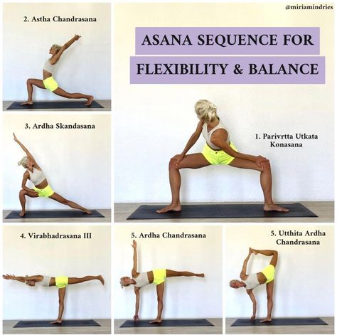 How To Practice Balance, Standing Asanas, Yoga Balance Poses, Flexibility Yoga, Balance Yoga, Sun Salutations, Yoga For Balance, Yoga Tutorial, Sup Yoga