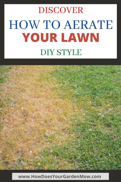 How To Aerate Your Lawn Diy, Aerating Your Lawn, Aerate Lawn Diy, Diy Lawn Aerator, Lawn Renovation, Curb Appeal Garden, Lawn Roller, Backyard Table, Shed Landscaping