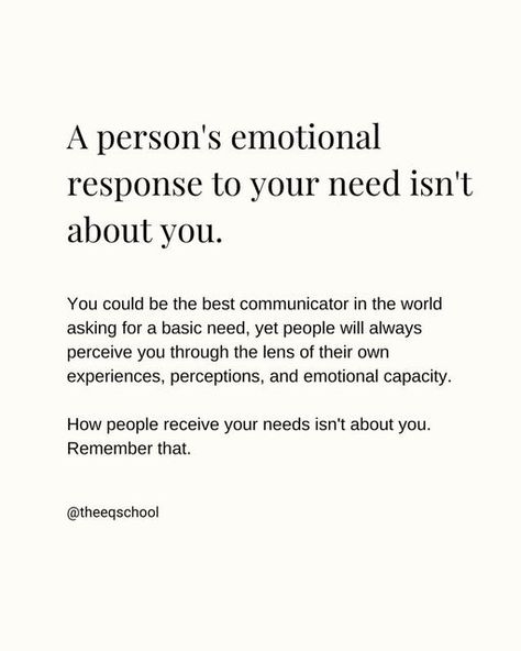 Gen Rumancik | The EQ School on Instagram: "(and this also means that your response to someone else's need is more about what's going on within you.) Advocating for needs is hard & feels vulnerable for many of us, especially when (or likely because) we were criticized for having needs as children (or had them ignored or downplayed). But now we're all in this space of learning that we're allowed to have needs and boundaries and that it's important to communicate them to our people if we want to People Not There When You Need Them, If Someone Is Important To You Quotes, Not Being There For Someone Quotes, Quotes About Not Needing People, Over Communicating Quotes, When You Try To Help Someone Quote, When Someone Needs You Quotes, Everyone Needs Someone Quotes, Quotes About Feeling Ignored