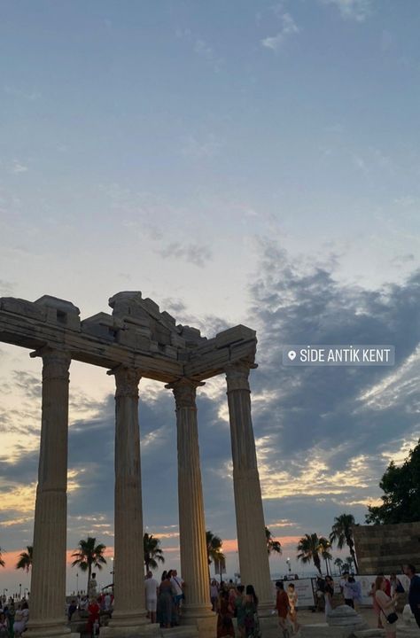 #antikkent#antalya#manavgat#fakestory#side#palmiye Antalya Story Instagram, Antalya Turkey Aesthetic, Antalya Fake Story, Side Antalya, Turkish Riviera, Turkey Beach, Turkey Vacation, Turkey Holiday, Side Turkey