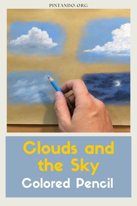 Discover your creativity with our latest tutorial, "Clouds and the Sky: Colored Pencil." Dive into the mesmerizing world of cloudscapes as we guide you through the art of capturing the ethereal beauty of the sky. Whether you're a seasoned artist or just starting, this tutorial will elevate your colored pencil skills and transport your artwork to new heights. Let your imagination soar, and turn the ordinary into the extraordinary with each stroke of your pencil. Ready to paint the sky?... Pencil Skills, Cloud Tutorial, Drawing Sky, Colored Pencil Tutorial, Cloud Drawing, Sky Color, Sky Painting, Cloud Painting, Pencil Art Drawings