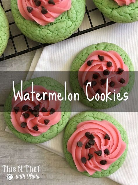 Coco Melon Party Food, Cookout Cookies, Watermelon Cards, Watermelon Birthday Party Theme, Watermelon Hacks, Apple Biscuits, Watermelon Dessert, Watermelon Cookies, Watermelon Festival