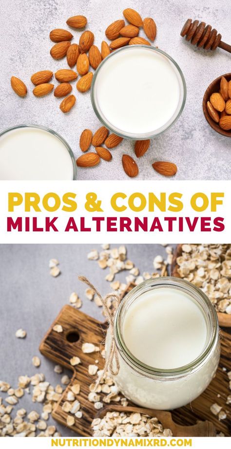 Got milk? Step into the refrigerator section of any grocery store and you’ll see a wide selection of milk products, including both dairy and non-dairy options. But do plant milks contain enough calcium? Which is best for the environment? Is dairy more nutritious? Today I’m unpacking the pros and cons of milk alternatives, so read this blog to learn more! #dairyalternatives #milkalternatives #nondairy #nutrition #nutritionfacts #nutritiontips #calcium #calciumrichfoods #calciumdeficie Milk Replacement, Dairy Snacks, Milk Allergy, Got Milk, Milk Products, Calcium Rich Foods, Dairy Alternatives, Organic Milk, Cashew Milk