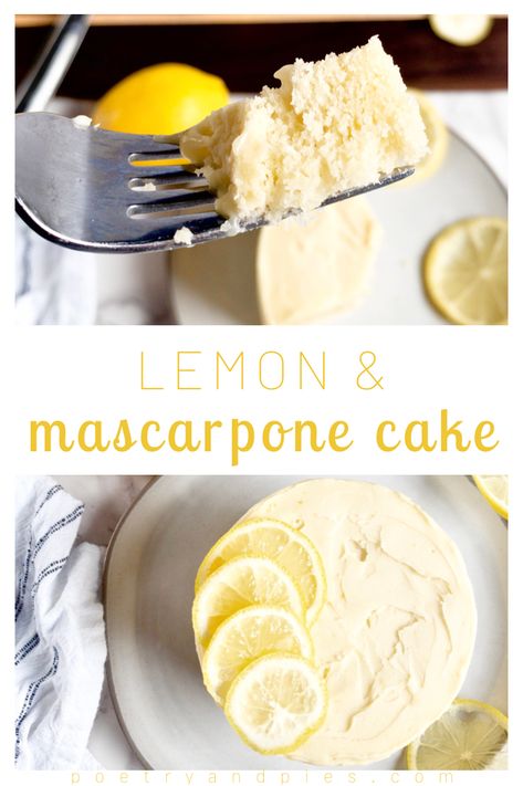 Mascarpone Lemon Cake, Lemon Mascarpone Frosting, Mascapone Cakes, Lemon Marscapone Cake, Lemon Mascarpone Cake, Lemon Marscapone, Lemon Mascarpone, Mascarpone Cake, Mascarpone Filling