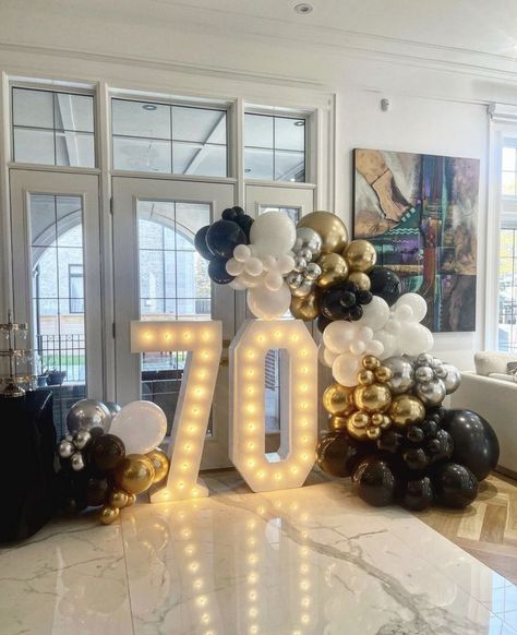 75 Birthday Party Ideas, 75 Birthday Party Ideas Mom, Birthday Party Ideas Mom, 70th Birthday Balloons, 70th Birthday Party Ideas For Mom, 70th Birthday Ideas For Mom, 75th Birthday Decorations, 60th Birthday Balloons, 70th Birthday Parties Decorations