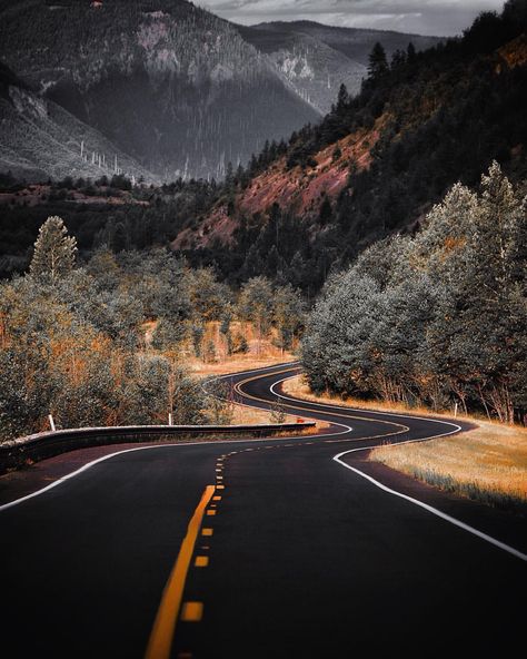 FEITOSA IMPORTADO A lugares que nem imaginamos que exista,mais quando nos vemos dirigindo numa estrada como essa vemos que ha muito pra conhecermos. American Odyssey, Empty Road, Beautiful Roads, Scenic Roads, Winding Road, In The Mountains, 귀여운 동물, Beautiful World, Beautiful Landscapes