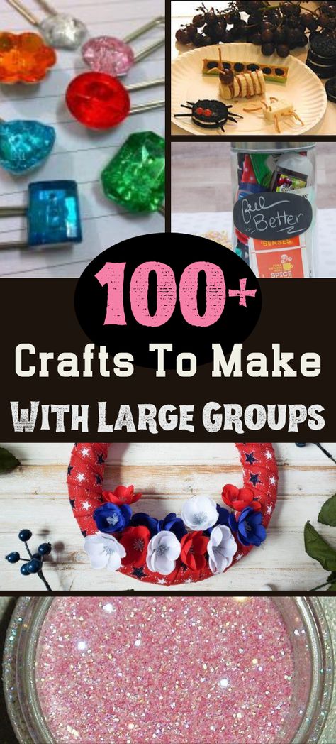 Seniors Crafts Nursing Homes, Craft For Group Of Women, Family Fun Crafts, Elementary Group Activities, Crafts For Big Groups, Crafts For Large Group Of Kids, Large Group Crafts For Women, Crafts For Older Adults Nursing Homes, Large Group Art Projects