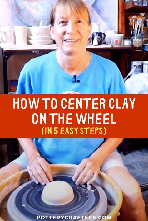 How To Throw Clay Pottery Wheel, How To Throw On The Wheel, How To Throw On Pottery Wheel, Ceramic Wheel Projects, Pottery Wheel Tutorials, How To Use A Pottery Wheel, Pottery Ideas Wheel Thrown Beginner, Throwing Clay Ideas, How To Center Clay On Wheel