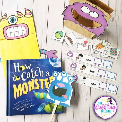 Silly Monsters, Speech Therapy Activities Preschool, Teaching Emotions, Monster Activities, Mrs Potato Head, Childrens Books Activities, Language Therapy Activities, Speech Therapy Games, File Folder Activities