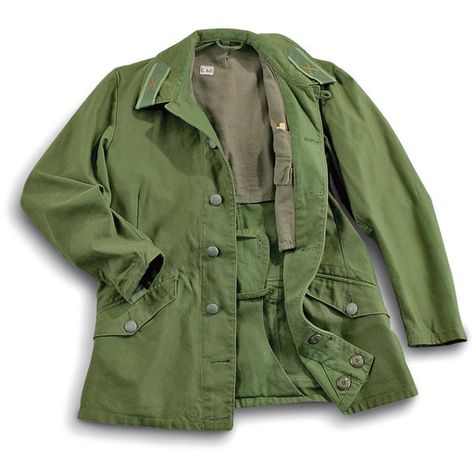 Army Jacket Swedish Military Jacket Utilitarian, Grunge, Army Coat... ($35) ❤ liked on Polyvore featuring outerwear, jackets, army field jacket, army green jacket, green military style jacket, utility jacket and military inspired jacket Long Green Jacket, Army Field Jacket, Vintage Army Jacket, Vintage Military Jacket, Army Green Coat, Military Field Jacket, Army Coat, Grunge Jacket, Military Inspired Jacket