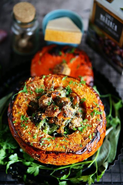 Chestnut and Shallot stuffed Hokkaido Pumpkin Hokkaido Pumpkin, Steam Salmon, Chestnut Recipes, Pumpkin Quinoa, Taste Of Home Recipes, Recipe Pumpkin, Cucumber Recipes, Recipe Board, Light Lunch