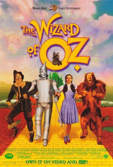 Movie Monday: The Wizard of Oz (1939) Classic Movies For Kids, Oz Büyücüsü, Wizard Of Oz Movie, Oz Movie, Wizard Of Oz 1939, Video Store, The Wonderful Wizard Of Oz, Classic Movie Posters, The Wizard Of Oz