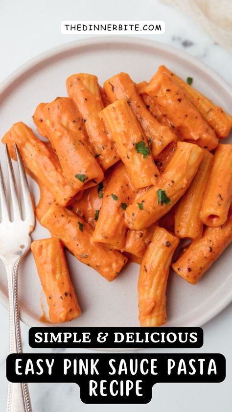 Ditch the usual tomato sauce and embrace a burst of flavor with this Easy Pink Sauce Pasta Recipe from The Dinner Bite! 💖🍝 Packed with creamy, rich, and tangy goodness, this sauce is bound to become your new favorite! Don't forget to tag us in your Pink Sauce Pasta masterpiece creations! Yummy Pasta Sauce Recipes, Carrabbas Suga Rosa Sauce, Light Pink Pasta Sauce, Easy Pasta Recipes With Tomato Sauce, Blush Sauce Pasta Recipe, Pink Cream Sauce Pasta, Pasta Dinner Recipes Red Sauce, Easy Blush Sauce Recipe, Sweet Pasta Sauce Recipes