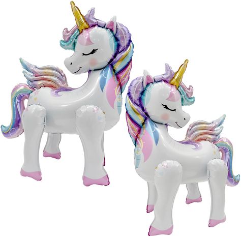 Unicorn Table Decorations, Unicorn Balloons, Animal Party Decorations, Unicorn Birthday Decorations, Animal Balloons, Rainbow Unicorn Party, Girls Birthday Party Decorations, Unicorn Balloon, Unicorn Party Supplies