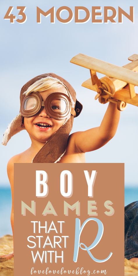 Looking for boy names that start with R? You’ll love these modern names real moms are using from Ranger to Ryder. Unique R Names, R Names For Boys, R Boy Names, Ryder Name, Baby Biy Names, Christian Names For Boys, R Names, Badass Boy Names, Christian Baby Boy Names