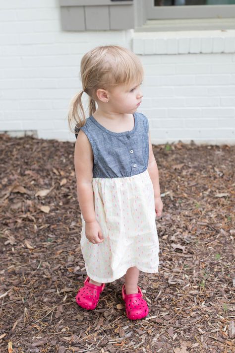 Cute dress and Crocs clogs on a toddler girl Crocs Toddler, Toddler Crocs, Clogs Outfit, Kids Clogs, Jelly Flats, Baby Bangles, Baby Shower Outfit