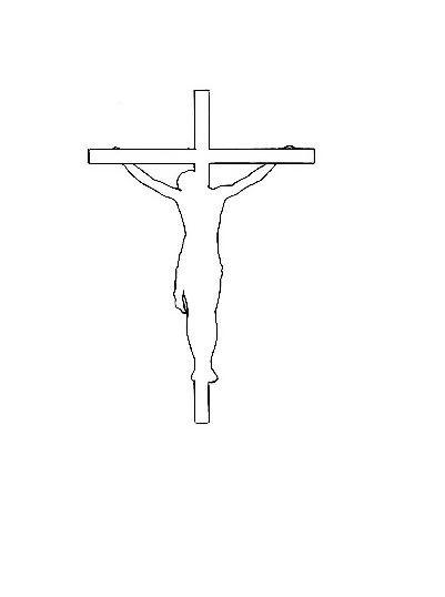 Faith Tattoo Stencil, Christian Flash Tattoo, Jesus Tattoo Stencil, Jesus Outline, Crucifix Drawing, Cross Tattoo Stencil, Jesus Cross Tattoo, Jesus On Cross Tattoo, Cross Stencil