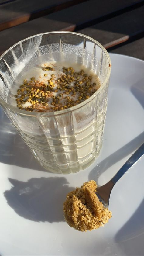 “All day in the sun, nothing more refreshing than a glass of raw goat kefir, bee pollen and Royal jelly. Replenishing my minerals. 🐝🍯🐐” Goat Kefir, Slide Pictures, Primal Diet, Bee Pollen, Royal Jelly, Summer Glow, Nothing More, Hey Girl, Kefir