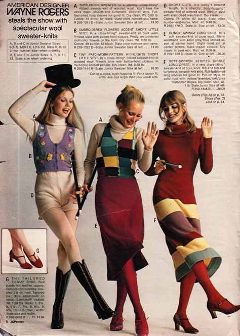 70s Colorful Outfits, 70s Fashion Magazine, Seventies Style, 1970s Clothing, 70s Vintage Fashion, 1970's Fashion, 60s 70s Fashion, 60s And 70s Fashion, 70s Inspired Fashion