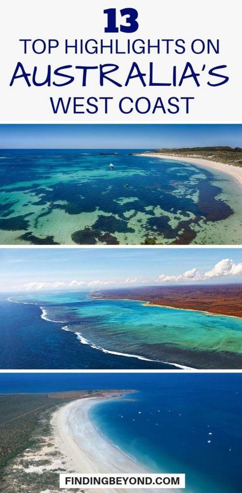 If you're touring Australia's diverse west coast then check out this list of the coastline's top highlights to suit every kind of traveller. #australiawestcoast #westcoastbeaches #Westcoastattractions #australiasights #australiahighlights #australiatravel #thingstodo #bestofaustralia #australiaguides #australiatips | Places to visit in Australia | Top tips for Australia | What to do on West Coast of Australia #visitaustralia West Coast Australia, Travel New Zealand, Travel Fiji, Top Highlights, Australia Itinerary, Australia Backpacking, West Coast Trail, South West Coast Path, Nomad Lifestyle