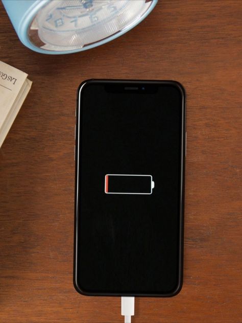 s your iPhone stuck on red battery charging screen? Get to know why it happens and a few effective solutions to fix this issue. Iphone Low Battery Screen, Iphone Codes, Battery Icon, Screen Iphone, Iphone Battery, Feed Ig, Low Battery, Lightning Cable, Iphone Screen