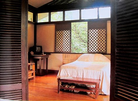 BEdroom Philippine style Filipino Landscape, Filipino Bedroom, Modern Filipino Interior, Filipino Interior, Filipino Interior Design, Modern Eclectic Bedroom, Philippine Architecture, Native Decor, Bedroom Inspirations Boho