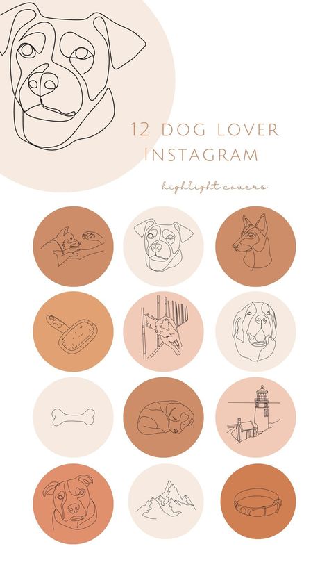 Dog Instagram Highlight Icons Pet Highlights Your Story - Templates by Canva Pet Grooming Salon, Instagram Business Marketing, Dog Instagram, Grooming Business, Zestaw Ikon, Instagram Story Highlight Icons, Story Insta, Dog Grooming Business, Professional Fonts