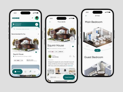 App Design Trends, Hotel App, House App, Real Estate App, App Design Layout, Desain Ui, Book Hotel, App Ideas, Mobile App Design Inspiration