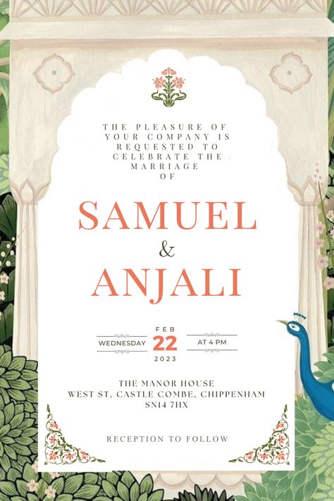 Instant Download Canva Template | 5 x 7in Invitation. These wedding invitations perfectly marries a timeless traditional appeal with modern sleek design. Mughal Wedding, Indian Wedding Invitation, Traditional Invitation, Indian Wedding Invitations, Wedding Invite, Wedding Stationary, Wedding Invites, Wedding Card, Canva Template