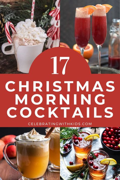 Christmas Brunch Beverages, Christmas Morning Alcoholic Drinks, Christmas Morning Beverages, Breakfast Bar Ideas Food Brunch Party Christmas Morning, Christmas Brunch Crockpot, Christmas Brunch Cocktails Drinks, Christmas Brunch Drink Ideas, Winter Brunch Drinks, Holiday Brunch Cocktails