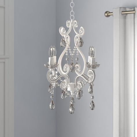 Three Posts™ Baby & Kids Aldora 4 - Light Candle Style Chandelier with Beaded & Reviews | Wayfair.ca Chandelier Over Bathtub Bathroom, Small Room Chandelier, Small Chandelier Bathroom, Small Bathroom Chandelier, Chandelier For Bathroom, Tiny Chandelier, Bedroom Chandelier Ideas, Chandelier Over Bathtub, Small Chandeliers