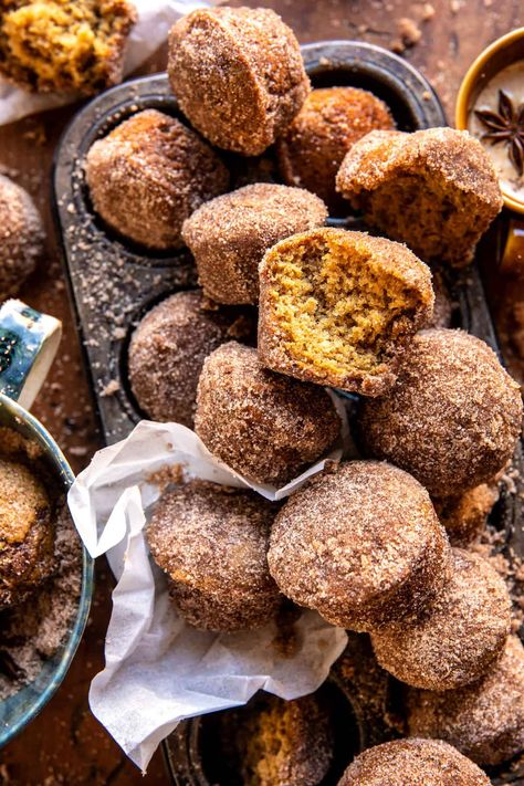 Apple Cider Doughnut, Cinnamon Sugar Apples, Apple Cider Donuts Baked, Half Baked Harvest Recipes, Doughnut Holes, Harvest Recipes, Apple Cider Donuts, Half Baked, Half Baked Harvest