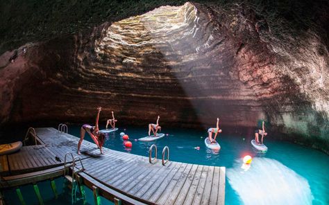 Park City, Utah | 14 of the most adventurous experiences you can have in stunning caves around the world. Sup Girl, Paddle Board Yoga, Ashtanga Vinyasa Yoga, Sup Stand Up Paddle, Sup Yoga, Sup Surf, Yoga Iyengar, Yoga Photography, Vinyasa Yoga