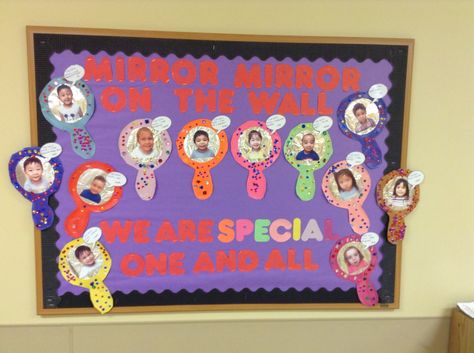 I am special because.. Bulletin Board All About Me Display Board Nursery, Kindergarten Art Bulletin Board Ideas, All About Me Preschool Theme Bulletin Board, All About Me Bulletin Board Toddlers, Preschool All About Me Bulletin Board, I Am Special Crafts Preschool, Wonderful Me Bulletin Board, All About Me Board Preschool, Belongingness Bulletin Board