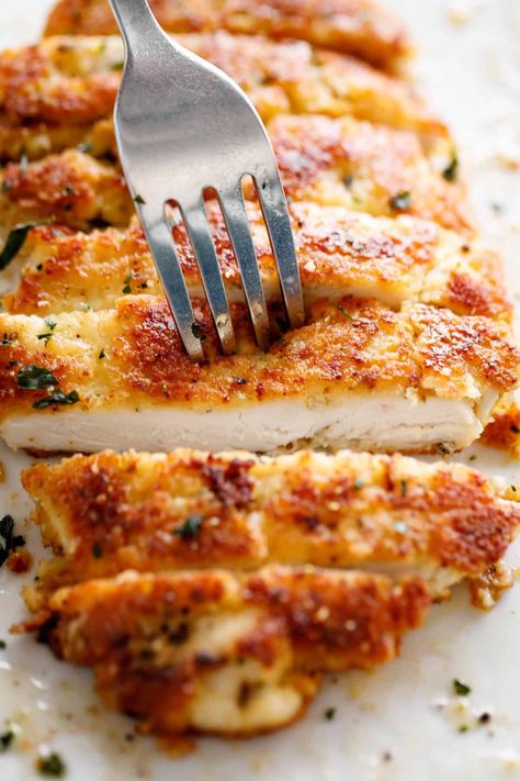 Parmesan Crusted Chicken Breast, Baked Parmesan Crusted Chicken, Parmesan Crusted Chicken Recipe, Crusted Chicken Breast, Crusted Chicken Recipes, Chicken Breast Recipes Easy, Parmesan Crusted Chicken, Parmesan Crusted, Crusted Chicken