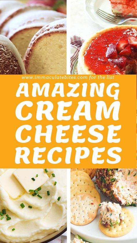 My favorite amazing recipes with cream cheese, 16 delicious ideas divided into sweet and savory recipes. There’s undoubtedly one that is perfect for that special meal you’re putting together. Recipes With Cream Cheese, Using Cream Cheese, Coconut Cheese, Cream Cheese Mashed Potatoes, Cream Cheese Appetizer, Classic Mac And Cheese, Cheese Mashed Potatoes, Stuffed Chicken Breast Spinach, Salmon Cream Cheese