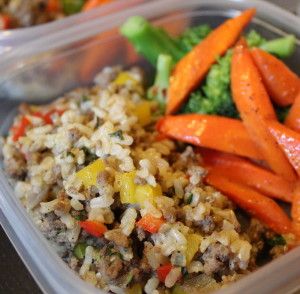 Prep time: 15 minutes | Cook time: 50 minutes | Yield: Serves 5 2 1/2 Cups Water 1 1/4 Cups Brown... Ground Turkey And Rice, Rice Meal Prep, Turkey And Rice, Ground Turkey Meal Prep, Dirty Rice Recipe, Ground Turkey Recipes Healthy, Healthy Ground Turkey, Dirty Rice, Overnight Oat