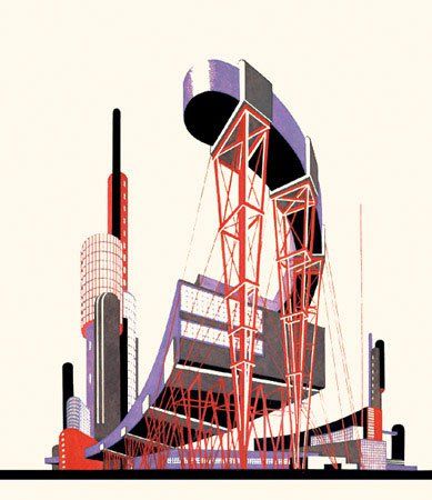 Iakov Chernikhov (1889-1951) Avant Garde Art Design, Constructivist Architecture, Utopia Design, Antonio Sant Elia, Architecture College, Constructivism Architecture, Russian Constructivism, Avant Garde Art, New Architecture