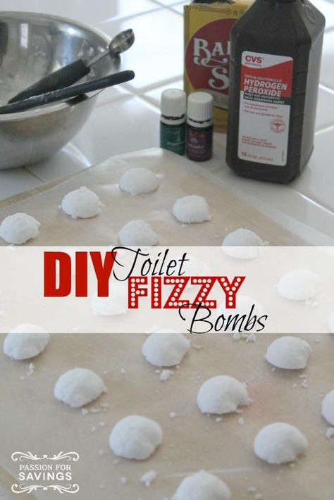 DIY Toilet Fizzy Bombs Diy Toilet, Homemade Cleaning, Diy Recipe, Natural Cleaning, Diy Beauty Recipes, Homemade Recipe, Hydrogen Peroxide, Diy Beauty Hacks, Diy Health