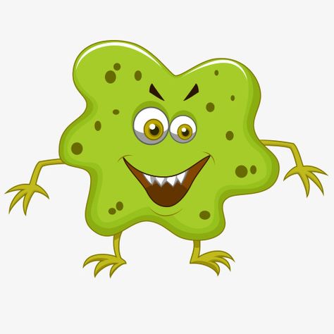 Germs Drawing, Germs Cartoon, Germ Illustration, Cartoon Png Images, Bacteria Cartoon, Chemistry Drawing, Health Bulletin Boards, Teeth Brush, Recycling Facts