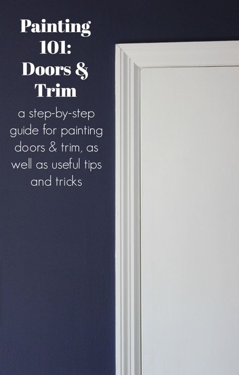 How to Paint Trim and Doors | Painting Trim | Painting Interior Doors | Type of Paint for Trim | Type of Paint for Doors | Painting Doors Best Paint For Trim, Trim And Doors, Doors And Trim, Pintu Interior, Paint Trim, Painted Interior Doors, Painting 101, Revere Pewter, Up House