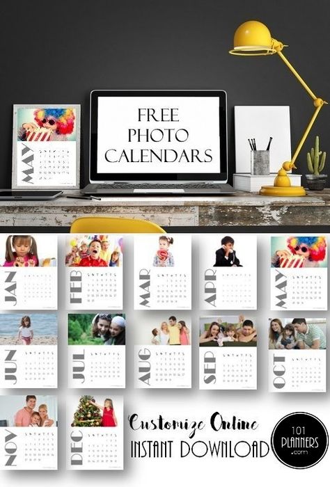 Photo Calendar Diy, Free Calender, Calender Printables, Custom Photo Calendar, Make A Calendar, Calendar Pictures, Custom Calendar, Online Calendar, Diy Calendar