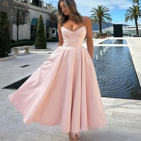 High Waist Maxi Dress, Summer Spaghetti, Fabulous Outfits, Social Dresses, Satin Tulle, Elegant Maxi Dress, Wedding 2024, Maxi Gown Dress, Camisole Dress