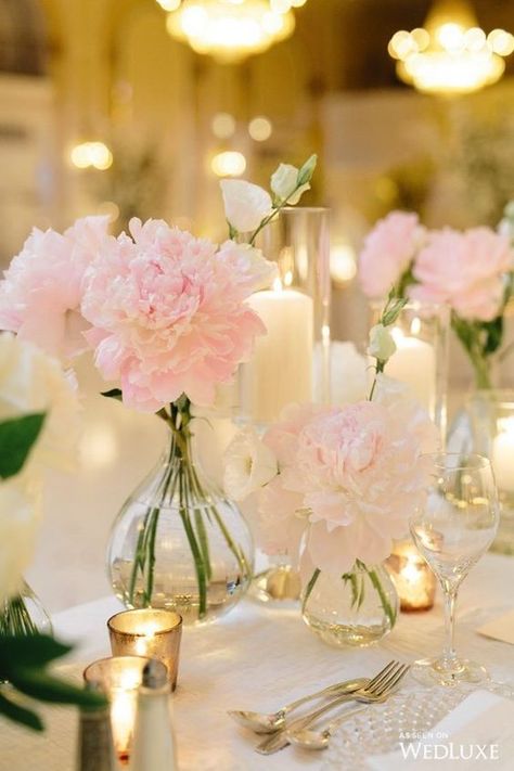 Peonies Wedding Table, Peonies Photography, Peonies Wedding Decoration, Wedding Table Pink, Pink Peonies Wedding, Peonies White, White Wedding Ceremony, Peonies Centerpiece, Wedding Flowers Peonies