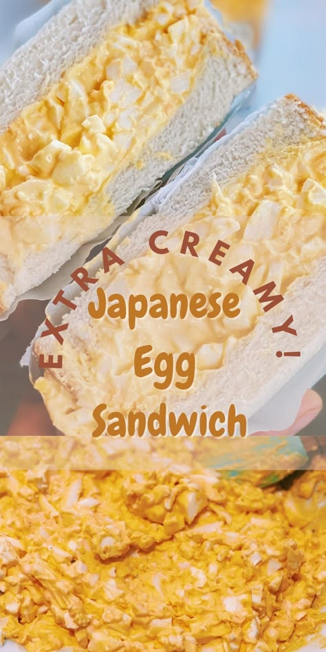 Japanese Egg Salad Sandwich Recipe, Japanese Egg Salad, Japanese Egg Sandwich, Tamago Sando, Egg Sandwich Recipe, Tiffy Cooks, Egg Salad Sandwich Recipe, Japanese Egg, Easy Japanese Recipes