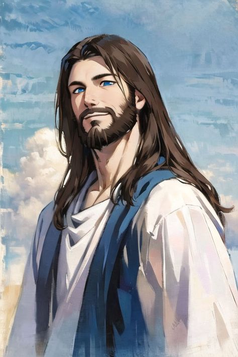 Jesus, Jesus Christ, Jesus of Nazareth, anime jesus, jesus painting, christian, chritian art, jesus art, bible, bible art, bible verses, bible verse, biblical, jesus is lord, jesus saves Jesus Crucifixion Pictures, Anime Jesus, Painting Christian, Jesus Art Drawing, Jesus Christ Illustration, Jesus Of Nazareth, Verses Bible, Jesus Drawings, Jesus Christ Painting